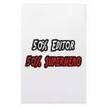 Half Editor Half Superhero Customized Stationery
