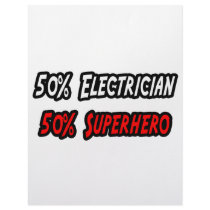 Half Electrician Half Superhero letterhead