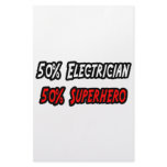 Half Electrician Half Superhero Personalized Stationery