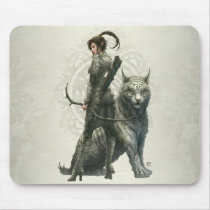 Half Elf Girl Mousepad mousepads