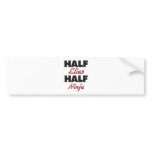 Half Elias Half Ninja Bumper Sticker