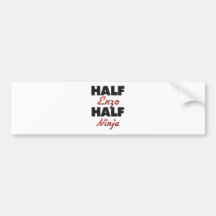 Half Enzo Half Ninja Bumper Stickers