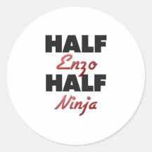 Half Enzo Half Ninja Sticker