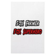 Half Farmer Half Superhero stationery by Farmer_Shirts Half Farmer Half Superhero stationery