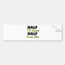 Half Fbi Agent Half Rock Star Bumper Stickers