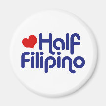 Half Filipino Fridge Magnet