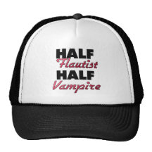 Half Flautist Half Vampire Mesh Hats