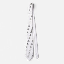 Half Genius Half Penguin Necktie