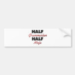 Half Grammarian Half Ninja Bumper Stickers
