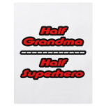 Half Grandma Half Superhero Flyer Design
