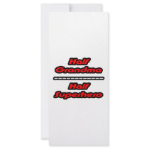 Half Grandma Half Superhero rack cards