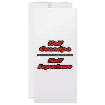 Half Grandpa Half Superhero rack cards