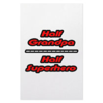 Half Grandpa Half Superhero stationery by Proud_Grandpa_Shirts Half Grandpa Half Superhero stationery