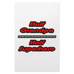 Half Grandpa Half Superhero Personalized Stationery