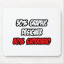 Half Graphic Designer...Half Superhero Mousepads