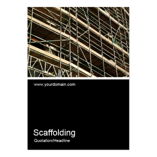Half&Half Photo 0102- Scaffolding Business Card (front side)