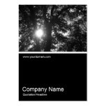Half&Half Photo 0184 - Sun Through Trees B&W Business Cards