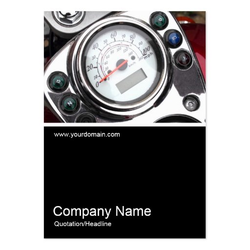 Half&Half Photo 0343 - Motorcycle Speedometer Business Cards (front side)