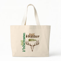 Half Hunter Half Fisherman Canvas Bags
