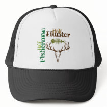 Half Hunter Half Fisherman hats by FishNHuntObsessions Half Hunter Half Fisherman hats