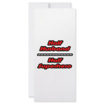 Half Husband Half Superhero rack cards