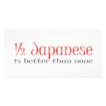 Half Japanese Customized Photo Card