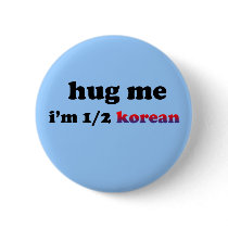 Half Korean Pinback Buttons