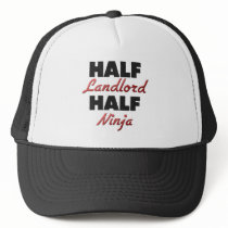 Half Landlord Half Ninja Trucker Hats