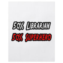 Half Librarian Half Superhero flyers