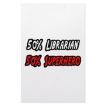 Half Librarian Half Superhero Personalized Stationery