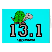 Half marathon greeting card