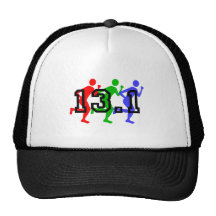 Half marathon running mesh hat