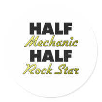Half Mechanic Half Rock Star Sticker
