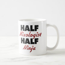 Half Mixologist Half Ninja Mugs