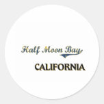 Half Moon Bay California City Classic Stickers