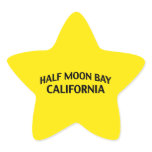 Half Moon Bay California Star Sticker