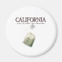 Half Moon Bay California Tea Party Fridge Magnet
