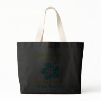 "Half Moon Cay" Blue Hibiscus Tote Tote Bags