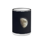 Half Moon Lunar Astronomy Photo Coffee Mugs