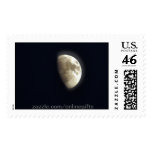Half Moon Lunar Astronomy Photo Stamp
