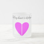 Half My Heart Is Deployed Pink Mug