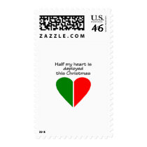 Half My Heart Is Deployed This Christmas postage by CelebrationZazzle Half My Heart Is Deployed This Christmas postage