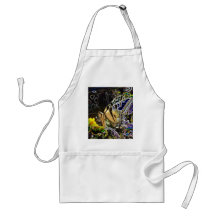 Half Neon Butterfly Apron