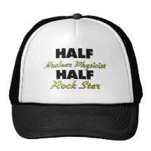 Half Nuclear Physicist Half Rock Star Mesh Hat