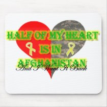 Half Of My Heart Is In Afghanistan mousepads
