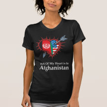 Half Of My Heart Is In Afghanistan T Shirts