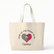 Half of my heart Quatar Canvas Bag