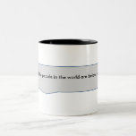 Half of the people are below average coffee mug