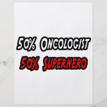 Half Oncologist Half Superhero Flyer Design