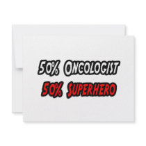 Half Oncologist Half Superhero invitations